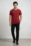 Mens Half Zip Polo T-Shirt