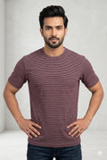 Men's Striped Crew Neck T-Shirt