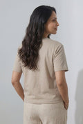 Women Minimal Embroidery Casual T-Shirt