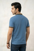 Mens Half Zip Polo T-Shirt