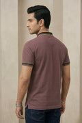 Mens Half Zip Polo T-Shirt