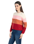 Moda Elementi Knitted sweaters pullover styles Red