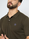 Men's Classic Dark Olive Polo T-Shirt