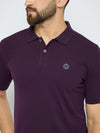 Men's Classic Plum Perfect Color Polo T-Shirt