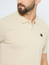 Men's Classic Perfectly Pale Color Polo T-Shirt
