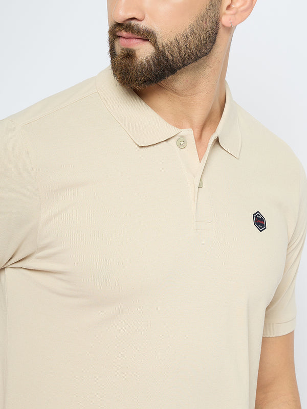 Men's Classic Perfectly Pale Color Polo T-Shirt