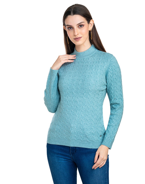 Moda Elementi Knitted sweaters pullover styles Blue