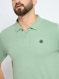 Men's Classic Egg Shell Blue Color Polo T-Shirt