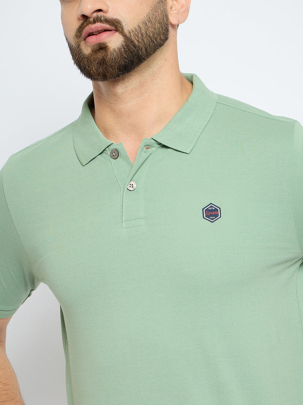 Men's Classic Egg Shell Blue Color Polo T-Shirt