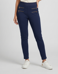 Women's Navy Blue Slim Fit Jeggings