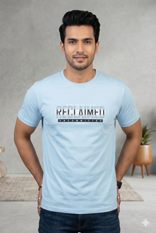 Men's Graphic Print Crew Neck T-Shirt