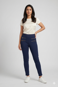 Women's Navy Blue Slim Fit Jeggings
