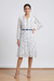 Polka Stripe Belted Shirt Dress