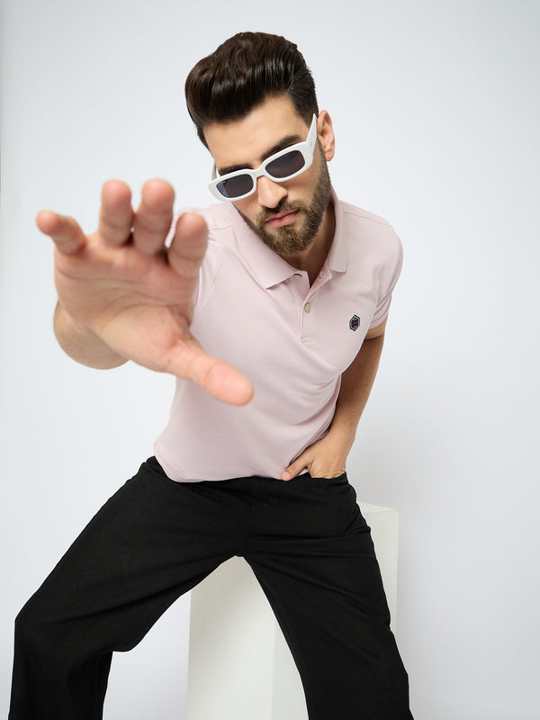 Men's Classic Gray Lilac Polo T-Shirt