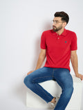 Men's Classic Urban Red Polo T-Shirt