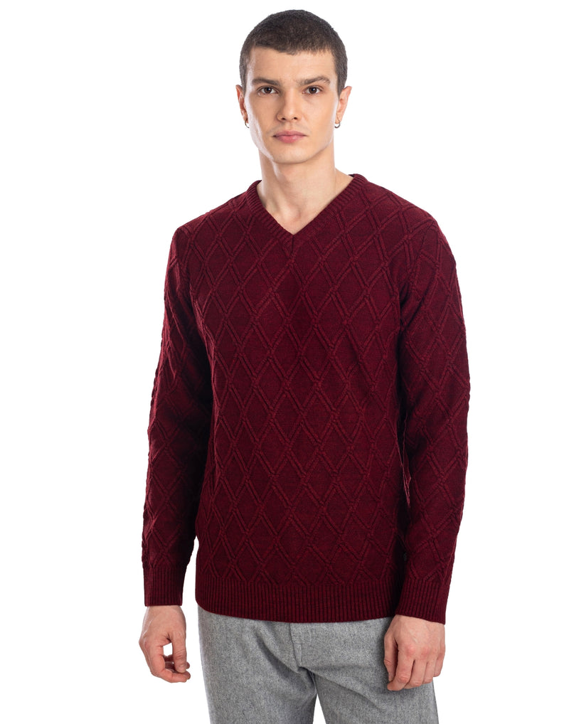 Axmann Classic Men's Maroon Sweater - Stylish and Comfortable