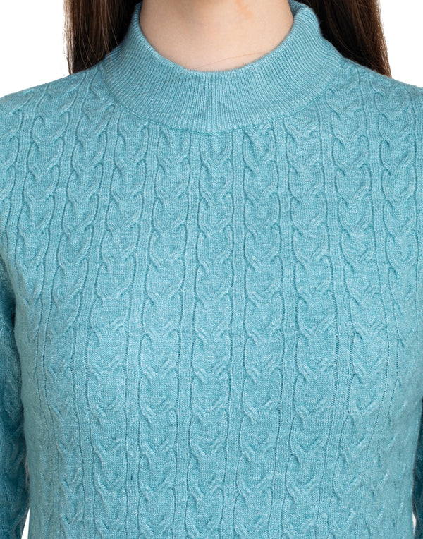 Moda Elementi Knitted sweaters pullover styles Blue