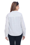 Women's White Printed Cotton Shirt