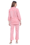 Moda Elementi Casual Cotton Co-Ord Set - Pink