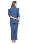 Women's Denim Co-Ord Set – Shirt & Flared Pants