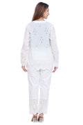 Moda Elementi Cotton Chikankari Kurta Set - White