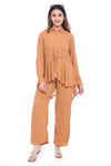 Moda Elementi Women’s Camel Cord Set