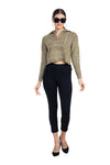 Moda Elementi Stylish Knitwear Look: Olive Textured Sweater