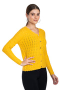 Moda Elementi Women's Shimmering Gold Sweater