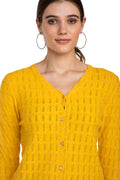 Moda Elementi Women's Shimmering Gold Sweater