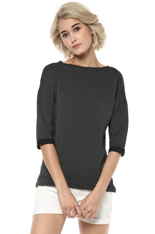 Laser Strip Duster Casual Top - MODA ELEMENTI