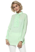 Aqua Checks Casual Tunic - MODA ELEMENTI