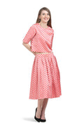 Polka Crop Top Skirt Combo - MODA ELEMENTI