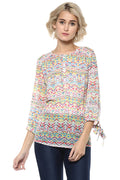 Multi Wave Geometric Tunic - MODA ELEMENTI