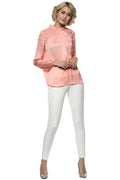 Shoulder Embroidered Casual Top - MODA ELEMENTI