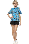 Deep Sea Cold Shoulder Top - MODA ELEMENTI