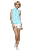 Solid Self Designed Casual Top - MODA ELEMENTI