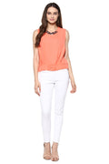Solid Neon Sleeveless Casual Top - MODA ELEMENTI