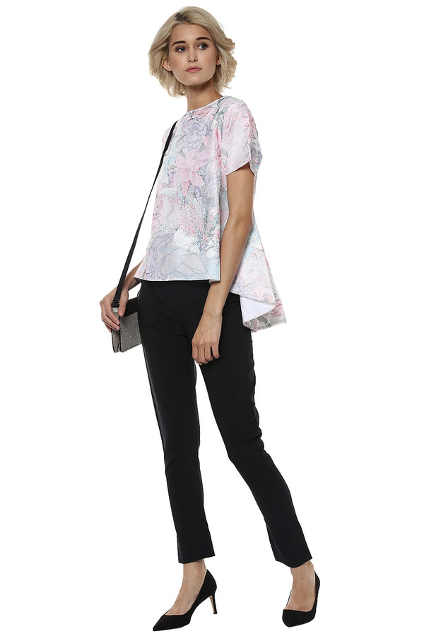 Laser Floral Flare Designer Top - MODA ELEMENTI