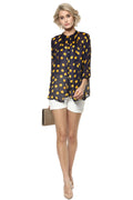 Crazy Polka Flare Top - MODA ELEMENTI