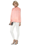 Shoulder Embroidered Casual Top - MODA ELEMENTI