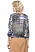 Matrix Checkered Printed Top - MODA ELEMENTI