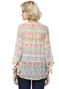 Multi Wave Geometric Tunic - MODA ELEMENTI