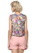 Floral Printed Crop Top - MODA ELEMENTI