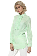 Aqua Checks Casual Tunic - MODA ELEMENTI
