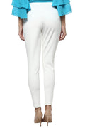 Comfy Match Solid White Jeggings - MODA ELEMENTI