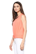 Solid Neon Sleeveless Casual Top - MODA ELEMENTI