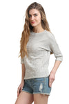 Laser Strip Duster Casual Top - MODA ELEMENTI