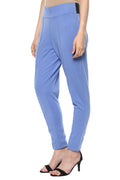 Comfy Match Solid Blue Jeggings - MODA ELEMENTI