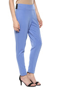 Comfy Match Solid Blue Jeggings - MODA ELEMENTI