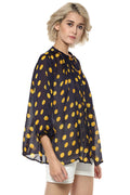 Crazy Polka Flare Top - MODA ELEMENTI